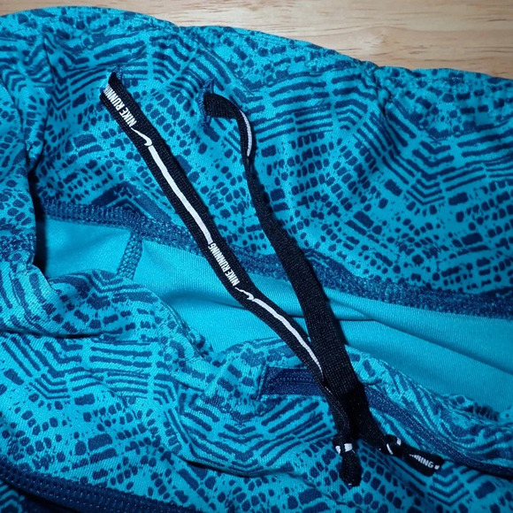 Nike Dri-Fit Cropped Running Leggings in Blue size S - Picture 9 of 14